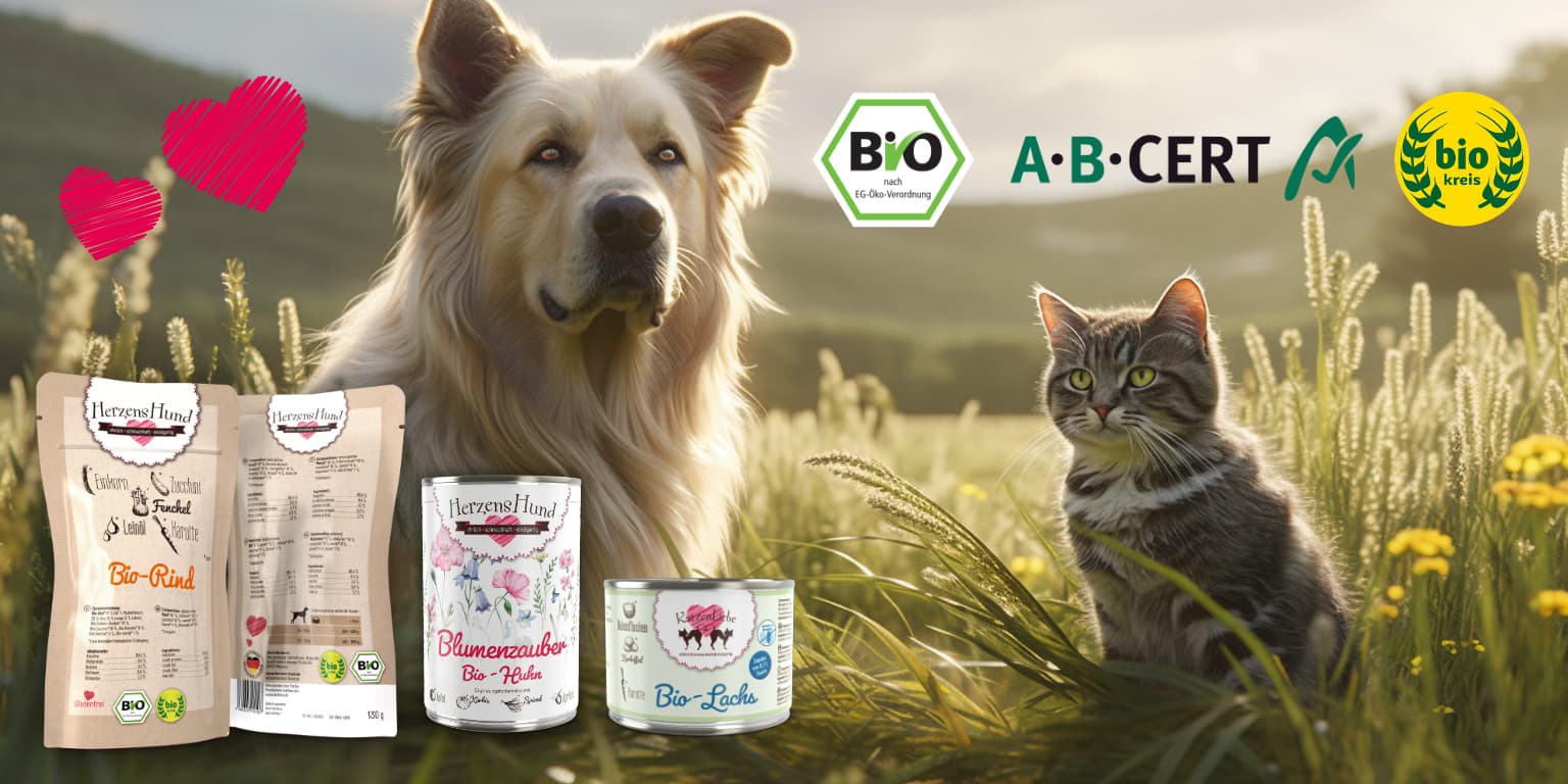 Bio Hundefutter & Bio Katzenfutter